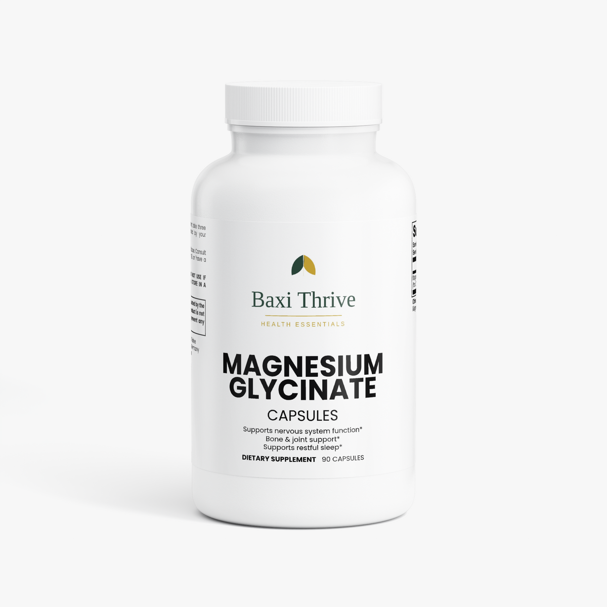 Baxi Thrive Magnesium Glycinate Capsules - front view